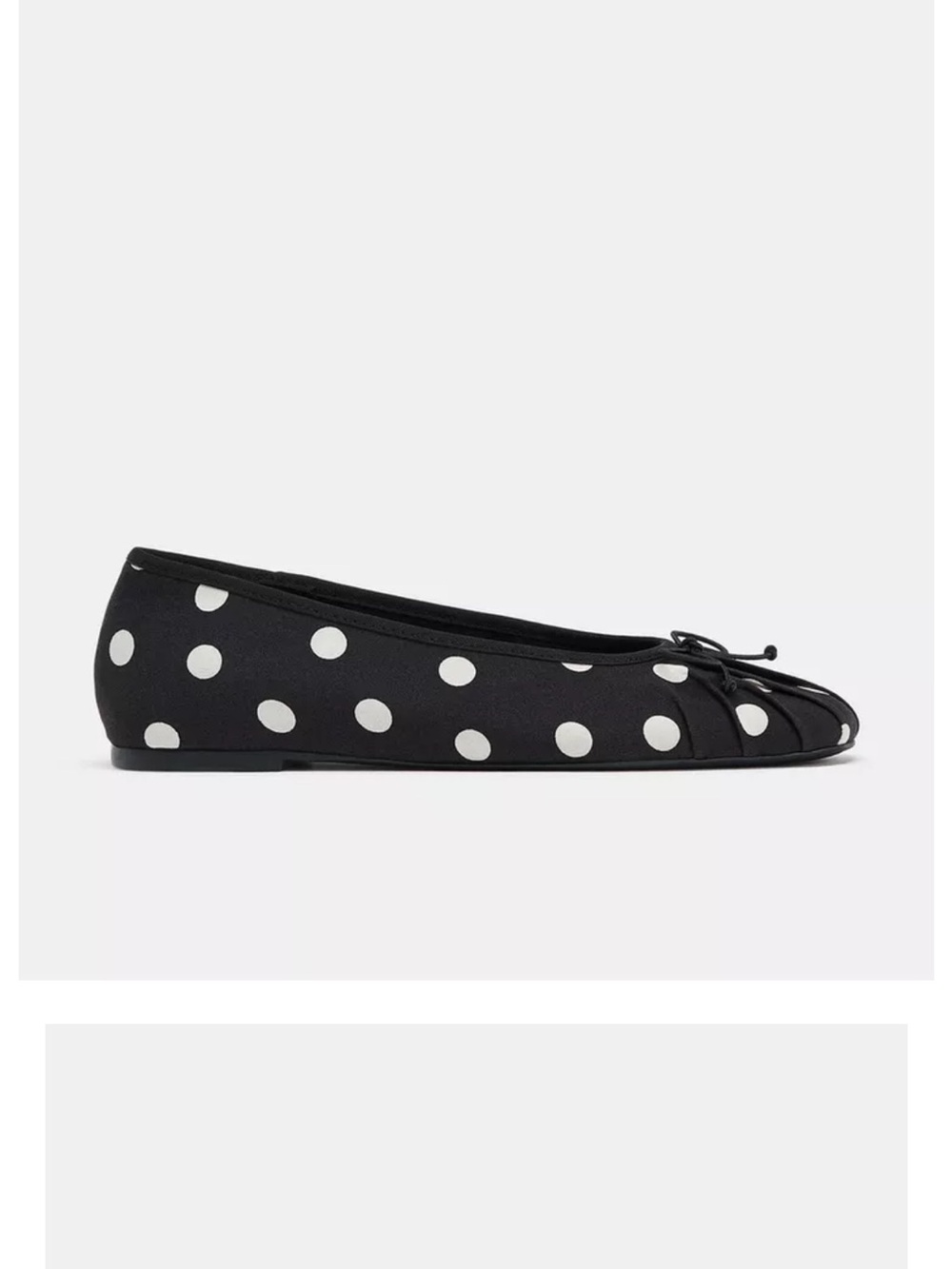 Women’s Black Polka Dot Ballet Flats